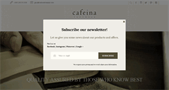 Desktop Screenshot of cafeinafootwear.com